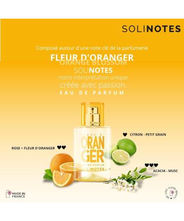 Solinotes Orange Blossom Perfume for Women & Men 1.7 Fl Oz/ 50 ML Eau De Parfum Delicate Floral and Soothing Scent with Premium Ingredients - Clean Perfume Cruelty Free Vegan Made in France - Buy Online on GoSupps.com