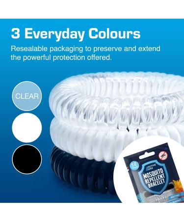 Active Era Mosquito Repellent Bracelet 12 Pack - DEET Free Formula - Waterproof, 250 Hours Protection - Adults & Kids 3+ - 12 Count - Buy Online on GoSupps.com