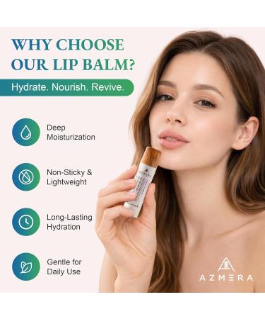 Azmera Fruit Mix Lip Balm - Organic Shea Butter from Ghana Chapstick for Dry Chapped Lips - Natural Fruity Lip Moisturizer - Made in USA - 6g Stick - Buy Online on GoSupps.com
