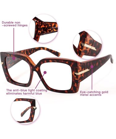 LVIOE Blue Light Filter Glasses - Reduce Eye Strain for Gaming & Everyday Use | Perfect for Glasses & Non-Glasses Wearers - Buy Online on GoSupps.com