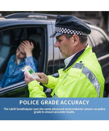 L&HE Professional-Grade Breathalyzer with HD LCD Display and Memory Function - Accurate Alcohol Tester for Home Parties - Buy Online on GoSupps.com