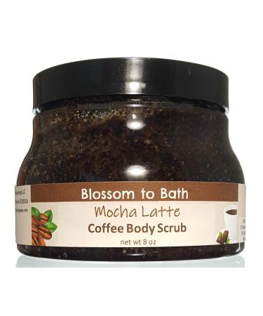 Mocha Latte Coffee Body Scrub (8 ounce) - Phthalate Free Fragrance - Energizes And Exfoliates Skin with a Rich Chocolate Scent