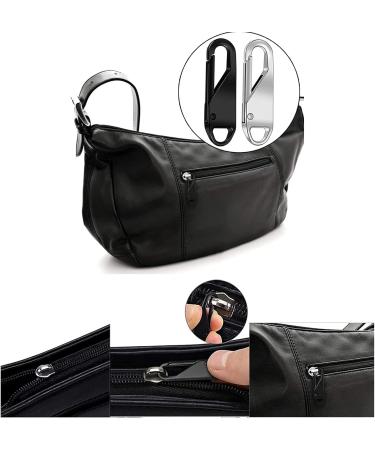 Qazuwa 20 Pack Metal Zipper Pull Tabs Black & Silver Zip Pull Tags for Luggage Bags Jackets & More | International Shipping Available - Buy Online on GoSupps.com
