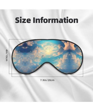 Cloudy Sky Eye Mask | Soft Adjustable Sleep Mask for Men & Women | Comfortable Nighttime Eye Cover - Buy Online on GoSupps.com