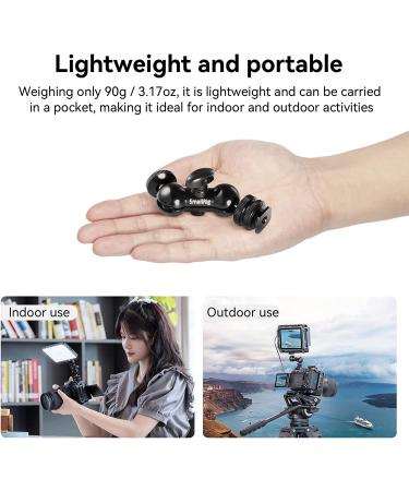 SmallRig Multi-Function Double Ball Head Adapter with Shoe Mount & 1/4 Screw - 1135 - Buy Online on GoSupps.com