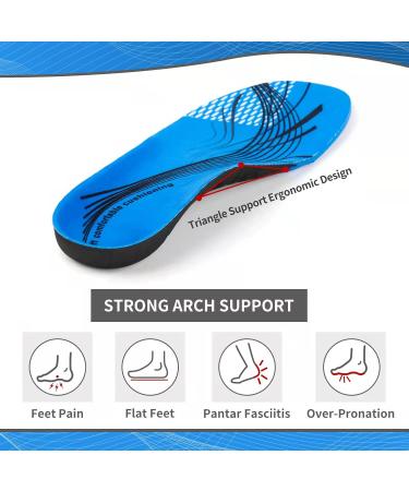 Heavy Duty Pain Relief Orthotics Insoles - Arch Support for Flat Feet & Overpronation | Full Length Men & Women (XS: Men 5.5-6.5/Women 6-7 - Buy Online on GoSupps.com