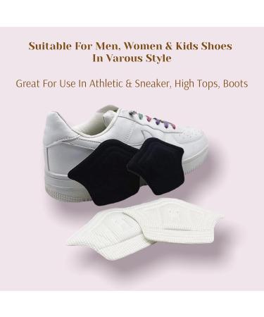CB 4-Pairs Heel Cushion Pads - Protectors for Heel Pain Relief & Blister Prevention - Perfect for Men Women & Kids - Off-White - Buy Online on GoSupps.com