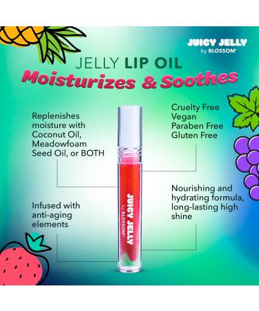Blossom Juicy Jelly Lip Oil & Color Changing Lip Balm Bundle - Watermelon/Red - Buy Online on GoSupps.com