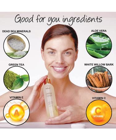 Deluvia Clarifying Toner - Hydrating Alcohol-Free Face Toner for Sensitive Dry & Aging Skin - Pore Cleanser for Men & Women - Buy Online on GoSupps.com