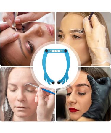 Angoily Aluminum Alloy Embroidery Level Ruler Eyebrow Shaper Kit Brow Mapping Kit Eyebrow Trimming Set 25.5x1.3cm Blue - Buy Online on GoSupps.com
