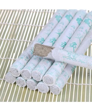 Pure Moxibustion Sticks - 10 Pieces Mugwort Rolls for Acupuncture Heating Therapy & Pain Relief | International Shipping Available - Buy Online on GoSupps.com