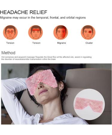 Shop Rose Quartz Eye Mask for Headache Relief & Sinusitis - Cooling Crystal Eye Mask | International Shipping | IdeaYard - Buy Online on GoSupps.com