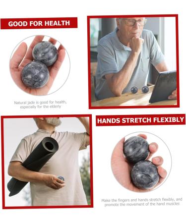 Frcolor Fitness Massage Balls - Chinese Yang Balls for Hand Therapy & Relaxation | Massage Device for Stress Relief & Wellness - Buy Online on GoSupps.com