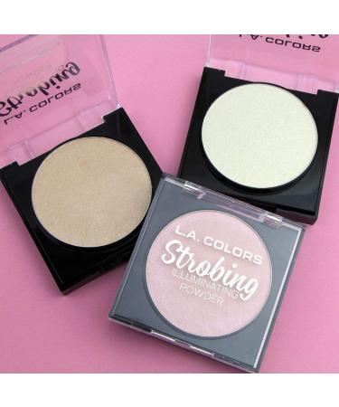 L.A. COLORS Strobing Illuminating Powder - Champagne 1oz | Highlighter Makeup - Buy Online on GoSupps.com