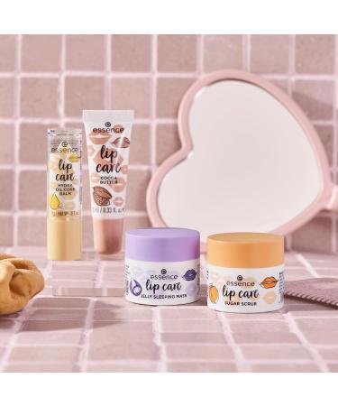 Essence Lip Care Sugar Scrub - Nourishing Vegan Lip Peeling | Moisturizing & Regenerating | Orange Flavor | No Preservatives Parabens or Microplastics - 1 Pack - Buy Online on GoSupps.com