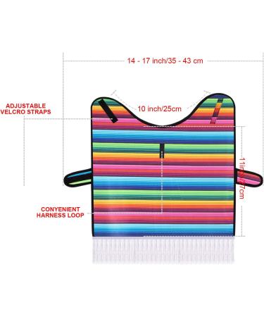 Dog Sombrero Hat and Serape Poncho Costume | Adjustable Mexican Dog Outfit for Party Decorations | Funny Chihuahua Clothes | Multicolor (S) - Buy Online on GoSupps.com