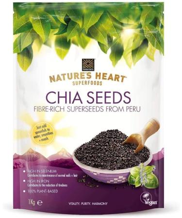 1kg Chia Seeds - Superfood for Healthy Diet, Energy Boost & Smoothie Drinks - Buy Online on GoSupps.com