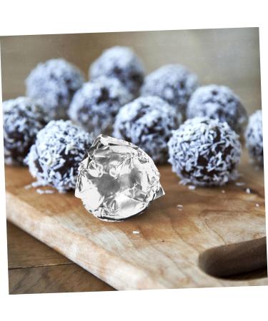 Alipis 100pcs Christmas Chocolates Xmas Candy Gold Leaf Foil Paper Aluminum Foil The Sign Barbecue Tin Foil Silver 20X20CM - Buy Online on GoSupps.com