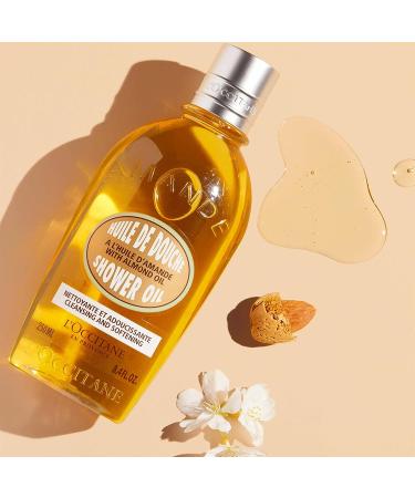 L'Occitane Almond Shower Oil Foaming Body Wash 8.4 Fl Oz - Cleansing & Softening | Buy Online Now! - Buy Online on GoSupps.com
