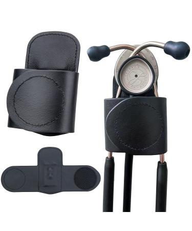 Personalized Leather Stethoscope Holder Clip - Waist Belt Attachment | Custom Laser Engraved | No More Neck Strain or Misplacement - Buy Online on GoSupps.com