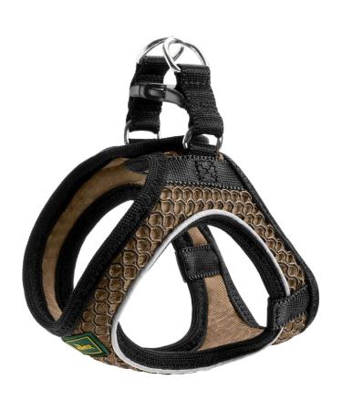 HUNTER HILO COMFORT harness for small dogs with mesh material and reflective elements brown XXS Brown XXS