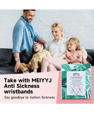 MEIYYJ Travel Sickness Bands - Motion Sickness Relief for Adults, Pregnant Women & Kids - Anti Nausea Wristbands in Green Pink - Small Size - Buy Online on GoSupps.com