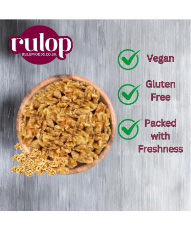 Rulop Walnuts Halves - 1kg - California Walnuts - Premium Quality Resealable Pouch Nutrient-Rich - Buy Online on GoSupps.com