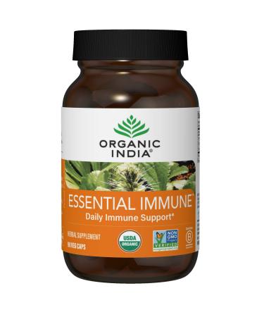 Organic India Essential Immune Daily Immune Support 90 Veg Caps