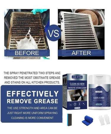 M.O.F-CHEF Protective Kitchen Cleaner Heavy Kitchen Duty Degreaser Heavy Oil Stain Powder Cleaner M.O. F Chef Kitchen Cleaner Powder Stubborn Stain&Grease Remover Kitchen Powder Degreaser (2 pcs) - Buy Online on GoSupps.com