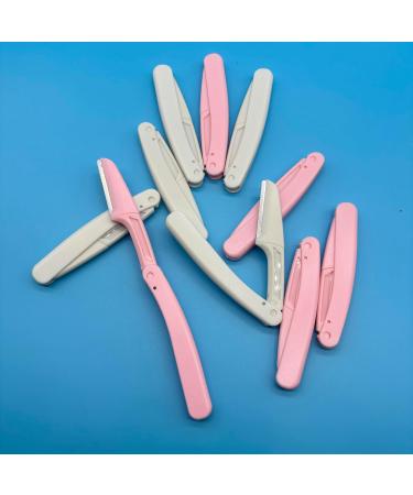 10-Piece Foldable Eyebrow Razor Set | Dermaplaning Tool for Perfect Brow Grooming & Face Shaving - International Shipping Available - Buy Online on GoSupps.com