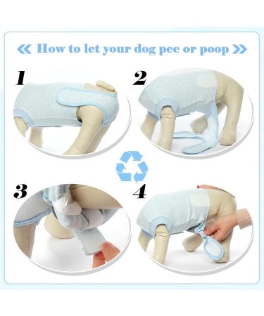 Hjumarayan Dog Body After Op - Breathable Castration Medical Suit for Small to Large Dogs - Sky Blue XL - Buy Online on GoSupps.com