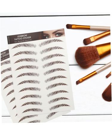 Beavorty 45 Sheets Waterproof Eyebrow Stickers Temporary Brow Tattoos Eyebrow Transfer Stickers 6d Template - Buy Online on GoSupps.com
