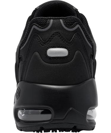 LARNMERN Men's Non-Slip Work Shoes - Fashion Sneakers for Kitchen Chef, Waterproof, Slip Resistant, Air Cushion, Size 10, Black - Buy Online on GoSupps.com