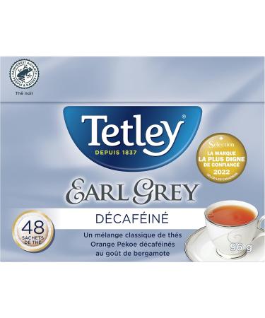 Tetley Earl Grey Decaffeinated Black Tea - 48 Tea Bags 96 Grams - Buy Online on GoSupps.com