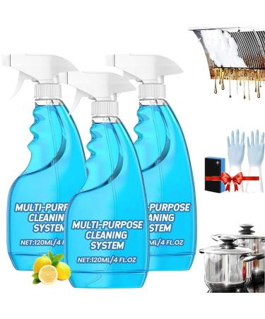 Splash Spray Tablets & Spray Bottle Splash Foam Spray Oven Cleaner Splash Foam Spray Splash Spray All Purpose Cleaner for Kitchens Countertops Ovens (3PCS)