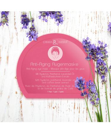 Chiara ambra eye mask with hyaluron panthenol and lavender oil anti-aging moisture booster mitigates dark circles and swelling for a radiant look vegan 6 ml