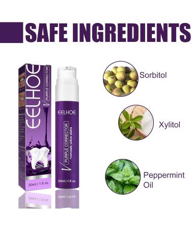 Natural Tooth Whitening Toothpaste | Purple Formula for Yellow Teeth Removal & Sensitive Teeth Protection - Buy Online on GoSupps.com