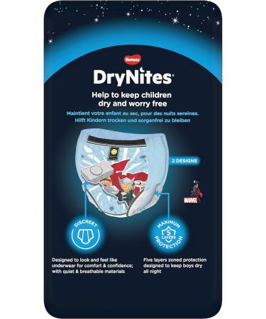 Huggies DryNites Boys Night Time Pants - Sizes 4-7 Years (30 Pants) - Ultimate Bedwetting Protection for Boys 4-7yrs - Buy Online on GoSupps.com