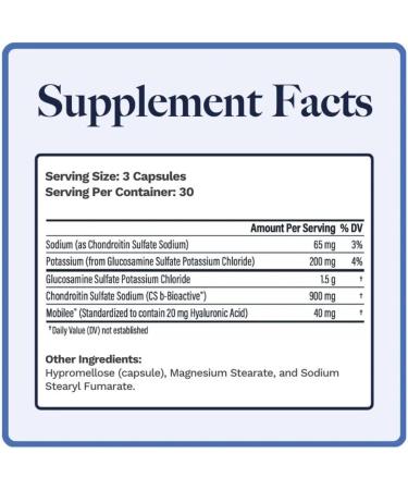 Utzy Naturals Agilen | Joint Support Supplement w/Glucosamine & Chondroitin (as CS-bBioactive ) | Hyaluronic Acid (as Mobilee ) | 3rd Party Tested | 90 Capsules - Buy Online on GoSupps.com