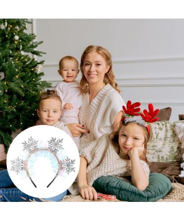 BORFUE Christmas Snowflake Headbands Snowflake Head Boppers Xmas Holiday Favors Gifts for Women Costume - Buy Online on GoSupps.com