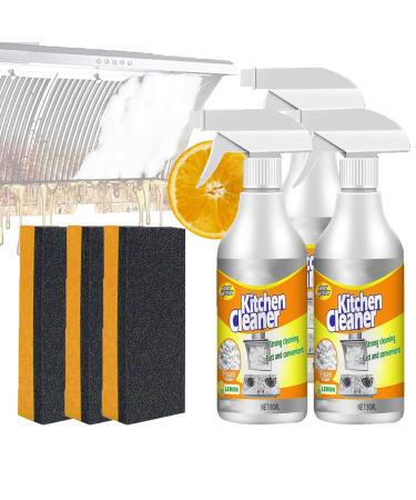 Sciasi Kitchen Foam Cleaner Multi-Purpose Foam Cleaner All-Purpose Kitchen Pots And Pan Cleaner All-Purpose Deep Cleaning Spray for Kitchen Pots And Pan (3pcs)