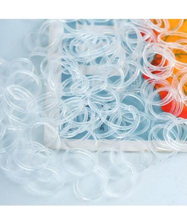 1000 Clear Hair Elastic Bands with Rubber Band Cutter - Disposable Non-slip Ponytail Holders for Hair Styling - Soft Hair Elastics Ties Bands - MAZBFF Accessories - Buy Online on GoSupps.com