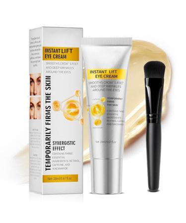 Firming Eye Contour Cream | 20ml Moisturizing Lotion | With Brush Firming Eye Cream For Puffiness For Women Mothers Friends Daily Routine Skin Care Night Home Travel