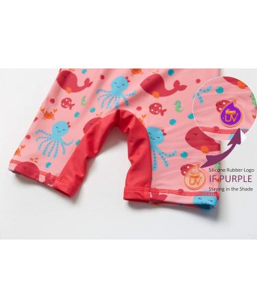 BONVERANO Baby Girls Sunsuit UPF 50+ One Piece with Sun Hat - Watermelon Red, 6 Months - Buy Online on GoSupps.com