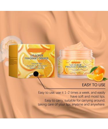 Orange Lip Scrub Orange Lip Scrub Lip Exfoliator Can Repair And Diminish Lip Wrinkles To Remove Dead Skin And Lip Skin Care (3PC 50G) - Buy Online on GoSupps.com