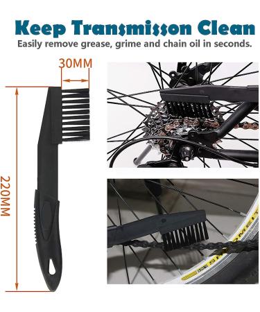Bike Chain Cleaner Kit - Cycling Chain Cleaning Tool for Mountain, Road, BMX Bikes - Drivetrain, Gear, Cassette, Sprockets - 4 Piece Set - Buy Online on GoSupps.com