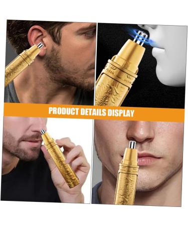 Beaupretty 2 Nose hair trimmer for men hair clippers for men facial hair trimmer nose hair trimmer for women hair clipper women mens hair clippers ear hair removal ear trimmer abs Golden - Buy Online on GoSupps.com