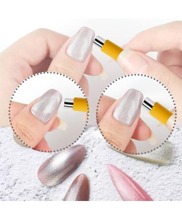 Wishesmar 14-Piece Nail Art Tool Set | DIY Magic 3D Magnetic Pencil & Cat Eye Gel Applicator | Create Stunning Cat Eye Effects - Buy Online on GoSupps.com