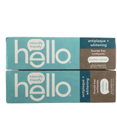 Pasta Dental Blanqueadora Antiplaca Libre de Fluor sabor a Menta. (Paquete de 2)