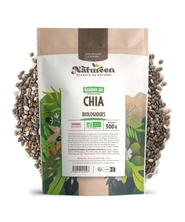 Plan te au Naturel Organic Chia Seeds - 500g (Salvia hispanica)